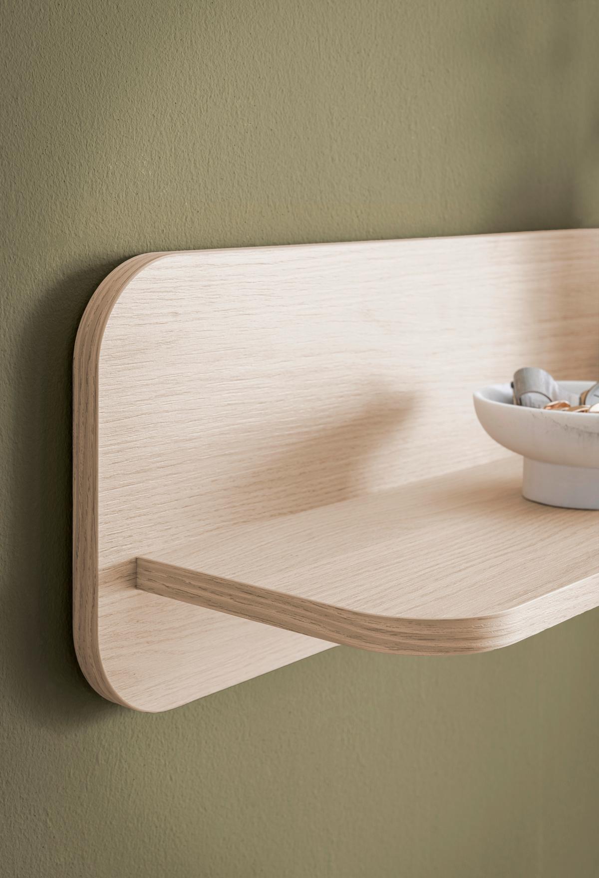 Wandboard Torsby Eichefarben B: 90 cm - Eichefarben, Design, Holzwerkstoff (90/22/19cm) - Livetastic