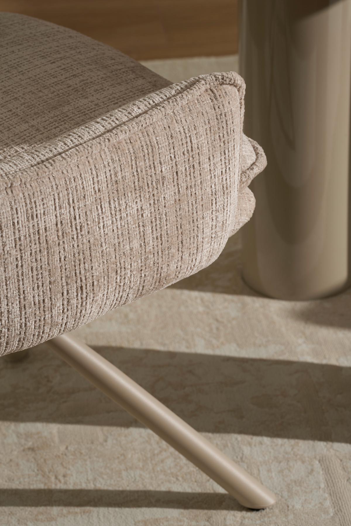 Armlehnstuhl Aria Beige B: 57 cm - Beige, MODERN, Holz/Textil (57/90/67cm) - Livetastic