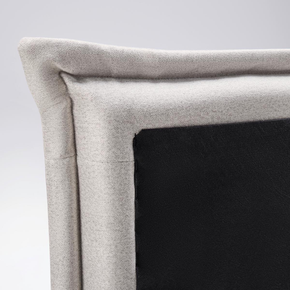 Posteľ boxspring s toperom, 200x200 cm, béžová - chrómová/béžová, Modern, kov/drevo (200/200cm) - Bessagi Home