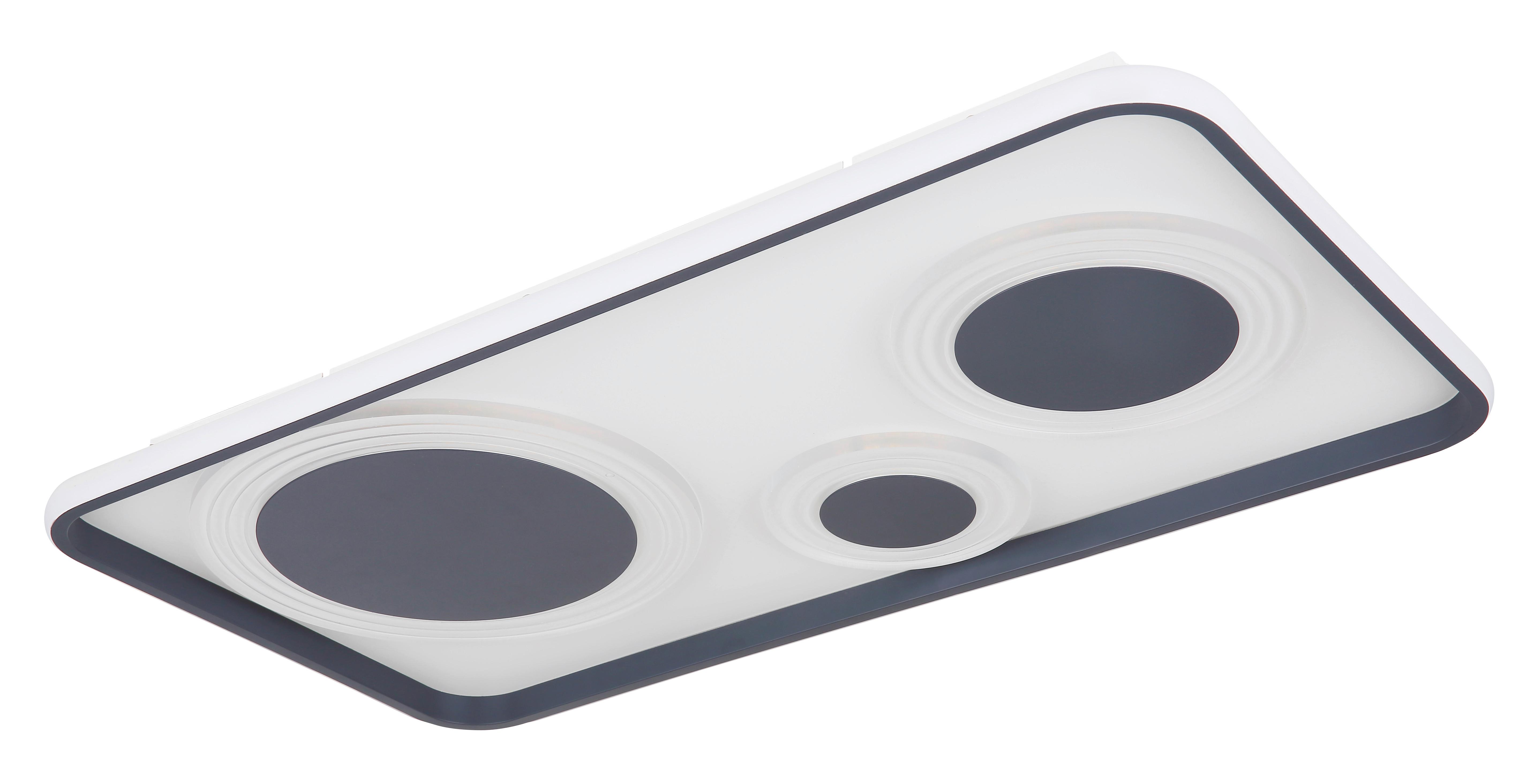 Led-deckenleuchte 48446-55 - Anthrazit/Opal, Design, Kunststoff/Metall (70/38/6,2cm) - Globo