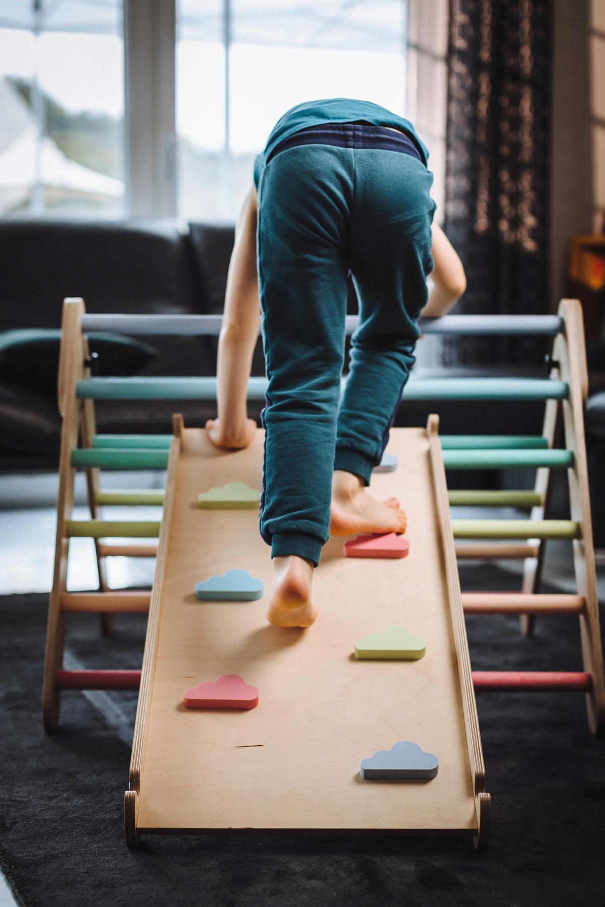 Kinderrutsche Multicolor, B/h/t: 83x38x6cm - Multicolor, Basics, Holz (83/38/6cm) - tiSsi