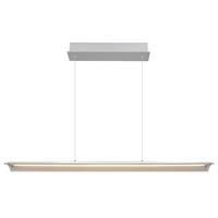 LED-Hängeleuchte 17017a - Klar/Alufarben, Design, Glas/Metall (100/12/150cm) - Globo