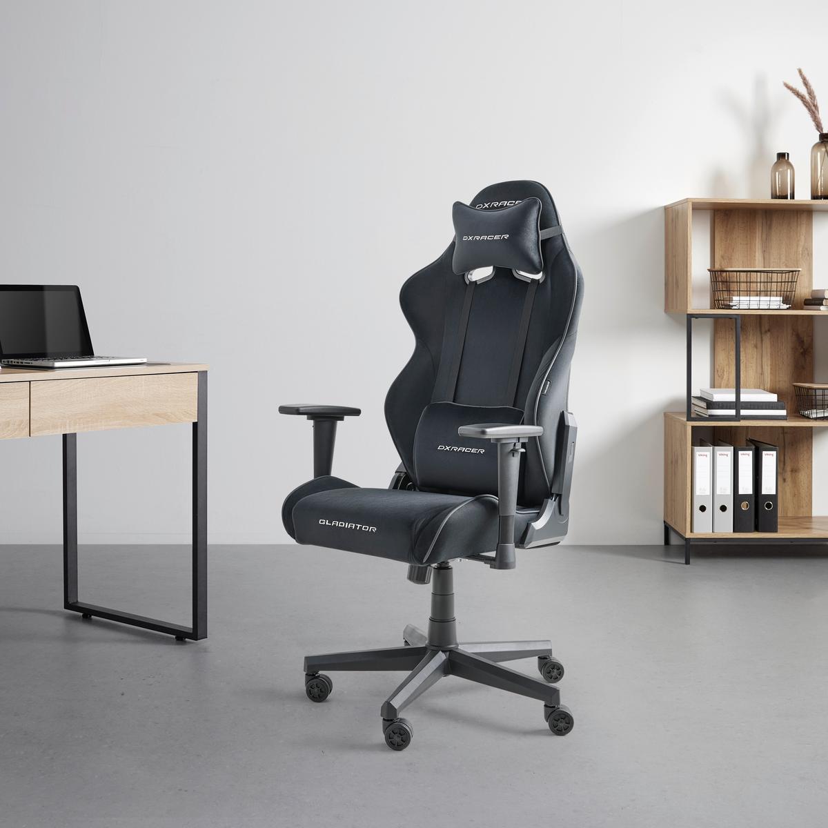 Herná stolička GLADIATOR - čierna, Modern, textil/plast (70/126/70cm) - Dxracer