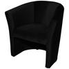 Cocktailsessel Jazz B: 75 cm Schwarz - Schwarz, Design, Textil (75/76/65cm) - MID.YOU