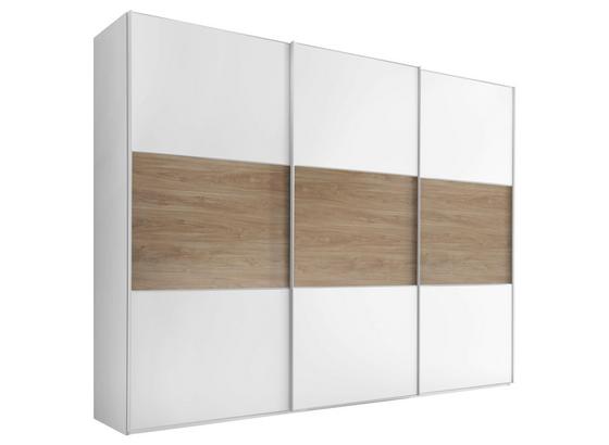 Schwebetürenschrank Includo 336cm Weiß/puccini - Eichefarben/Weiß, MODERN, Holzwerkstoff (336/222/68cm) Schwebetürenschrank Includo 336cm Weiß/puccini - Eichefarben/Weiß, MODERN, Holzwerkstoff (336/222/68cm)