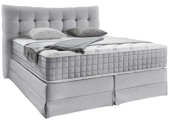 Boxspringbett Domino ca.160/200cm, Weiß/Grau - Weiß/Grau, KONVENTIONELL, Holz (160/200cm) - James Wood Boxspringbett Domino ca.160/200cm, Weiß/Grau - Weiß/Grau, KONVENTIONELL, Holz (160/200cm) - James Wood