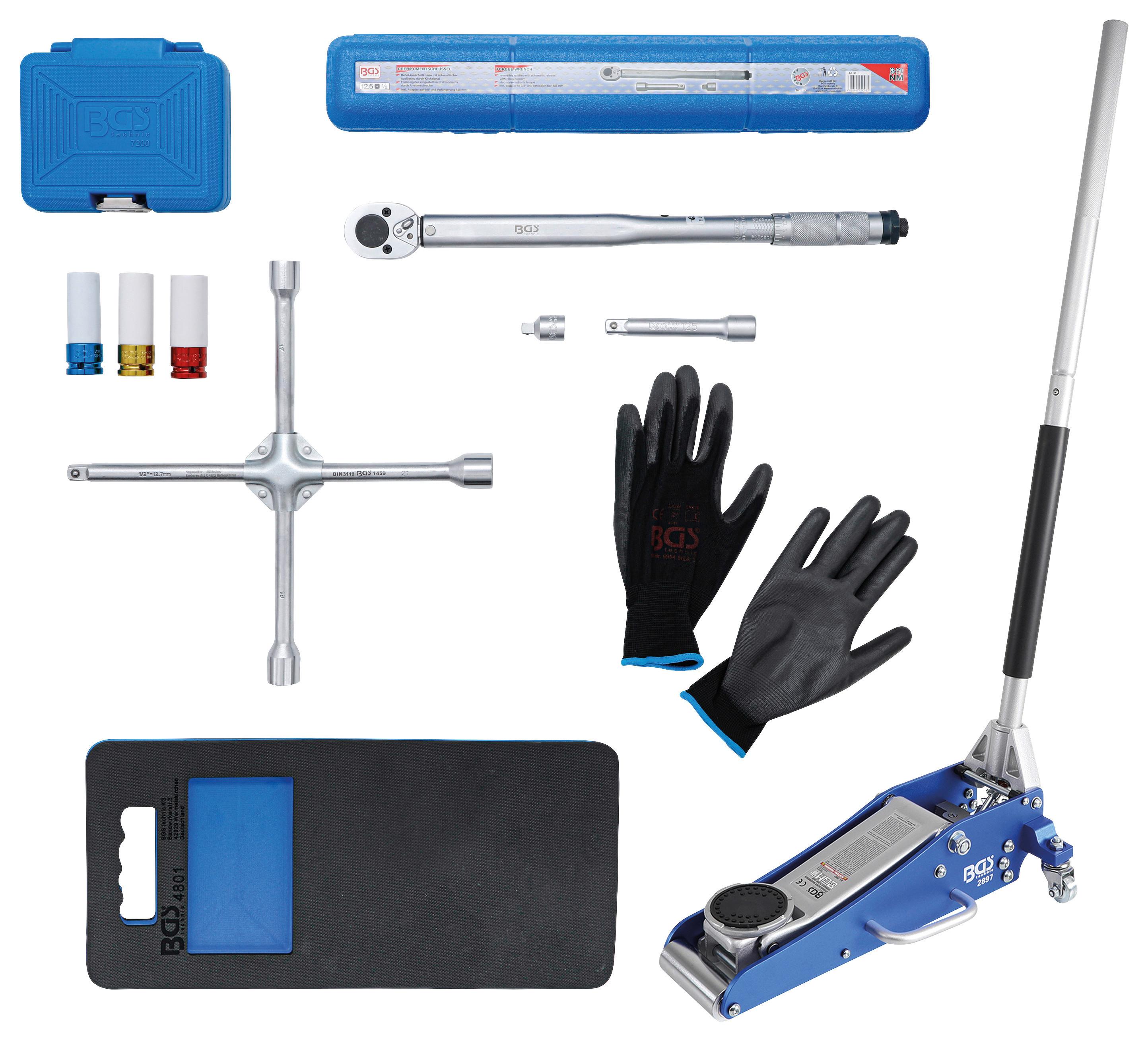 Radwechsel-service-satz 9680 - Blau/Silberfarben, Basics (67/43/35cm)