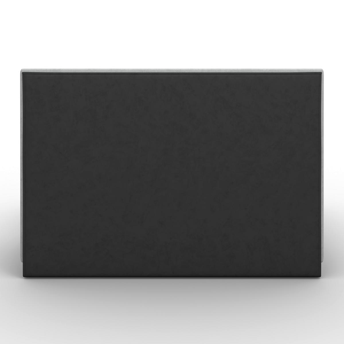 Čalouněná postel JOSEF 160x200 cm, šedá - šedá/černá, Moderní, kov/dřevo (160/200cm) - Bessagi Home