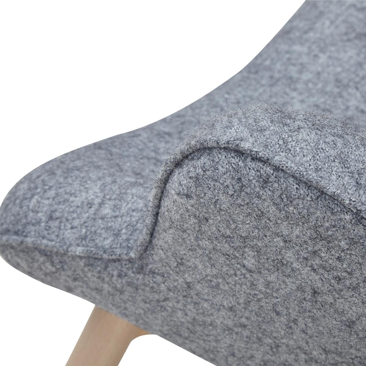 Sessel Grau B: 80 Cm - Eichefarben/Grau, MODERN, Textil (80/92/99cm) - Livetastic