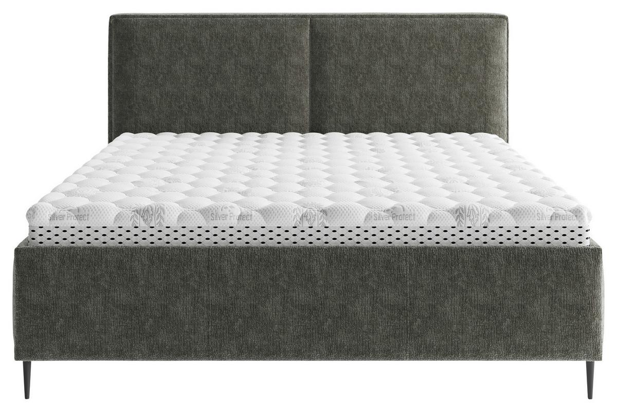 Polsterbett Hatton - Anthrazit/Schwarz, MODERN, Holz/Holzwerkstoff (140/200cm) - MID.YOU