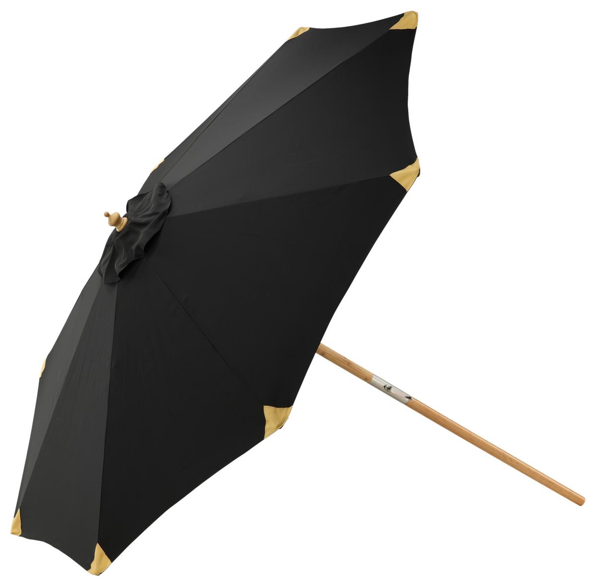 Sonnenschirm Cerox L/B: 270x250 cm Schwarz - Schwarz, KONVENTIONELL (270/250cm) - Gardenson