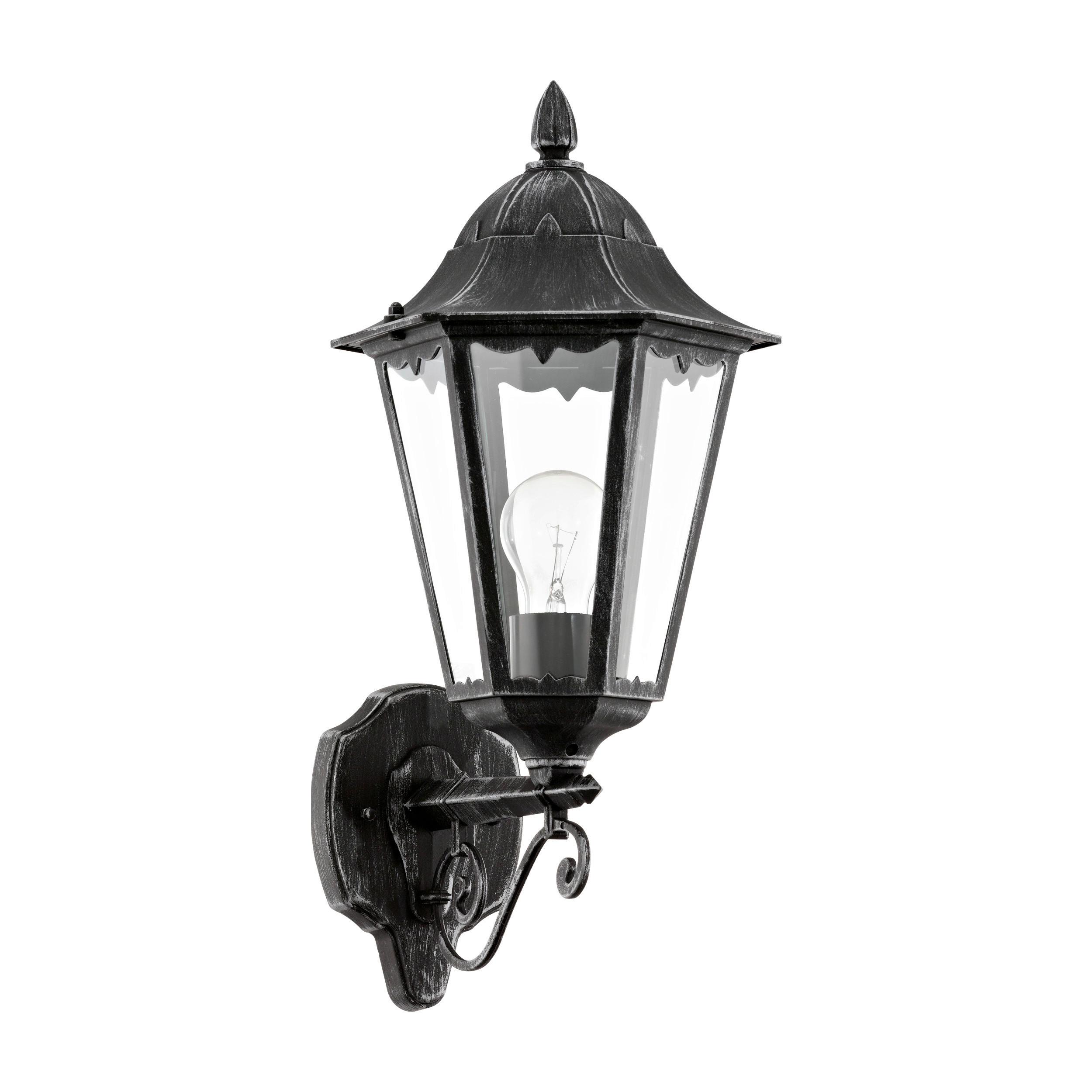 Led-wandleuchte Navedo 1-Flammig - Klar/Silberfarben, Basics, Glas/Metall (20cm) - Eglo