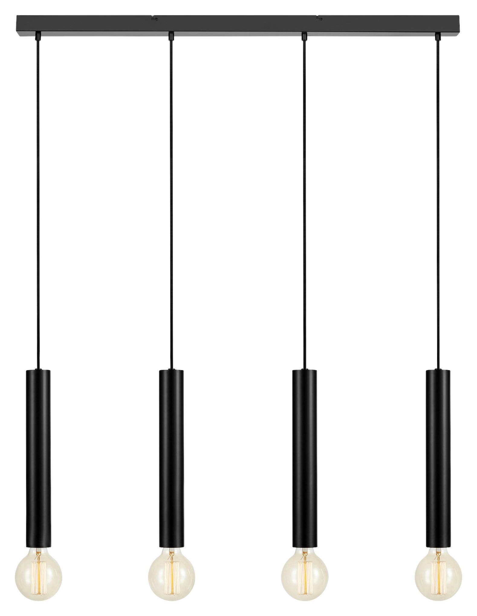 Hängeleuchte Sencillo Pendant 4l Black - Schwarz, Basics, Metall (108/35.5/5cm) - Markslöjd