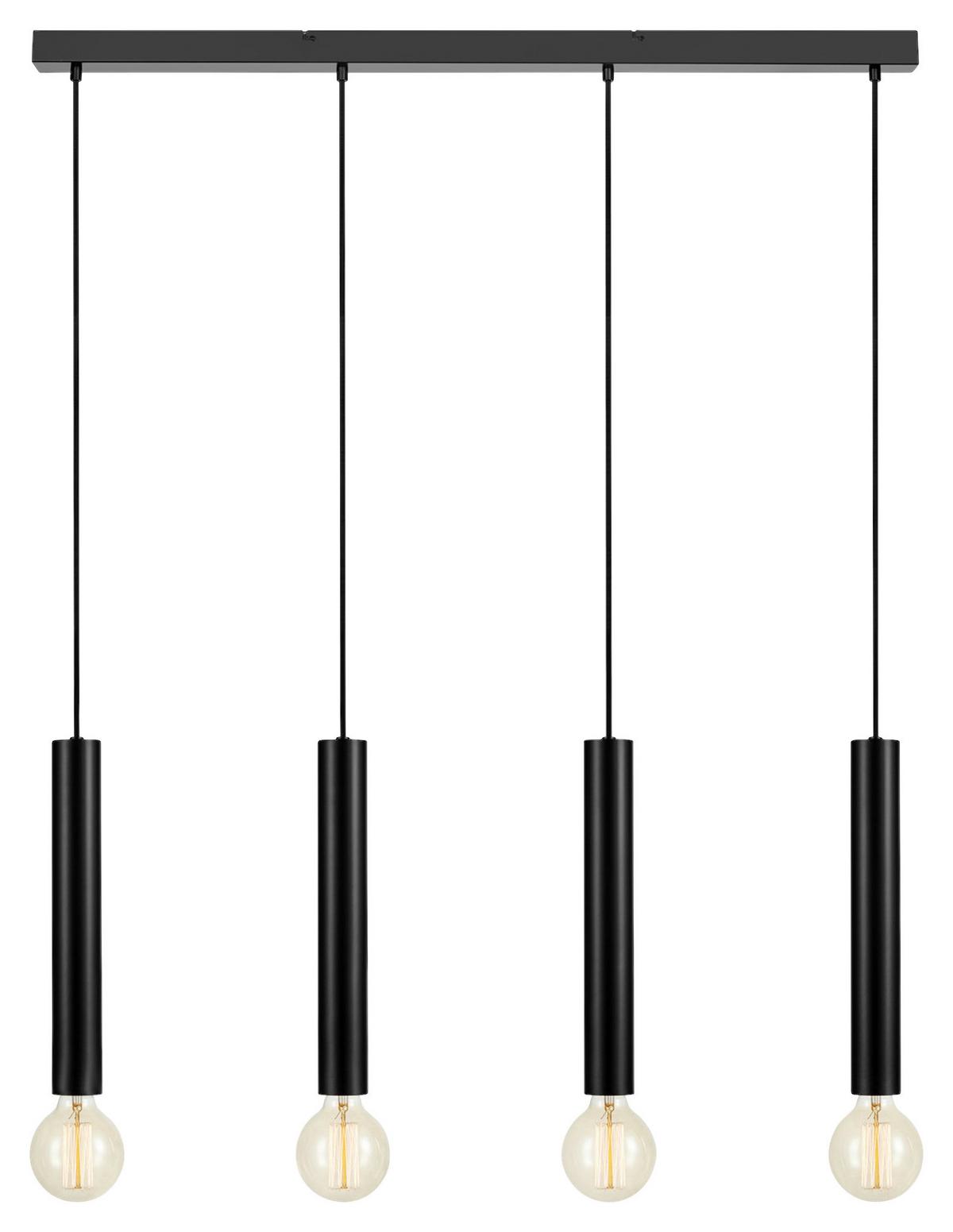 Hängeleuchte Sencillo Pendant 4l Black - Schwarz, Basics, Metall (108/35.5/5cm) - Markslöjd