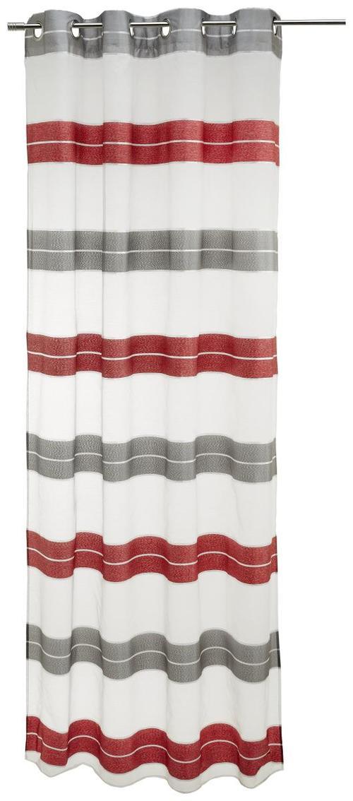 Készfüggöny Paula - piros, Modern, textil (140/245cm) - Luca Bessoni
