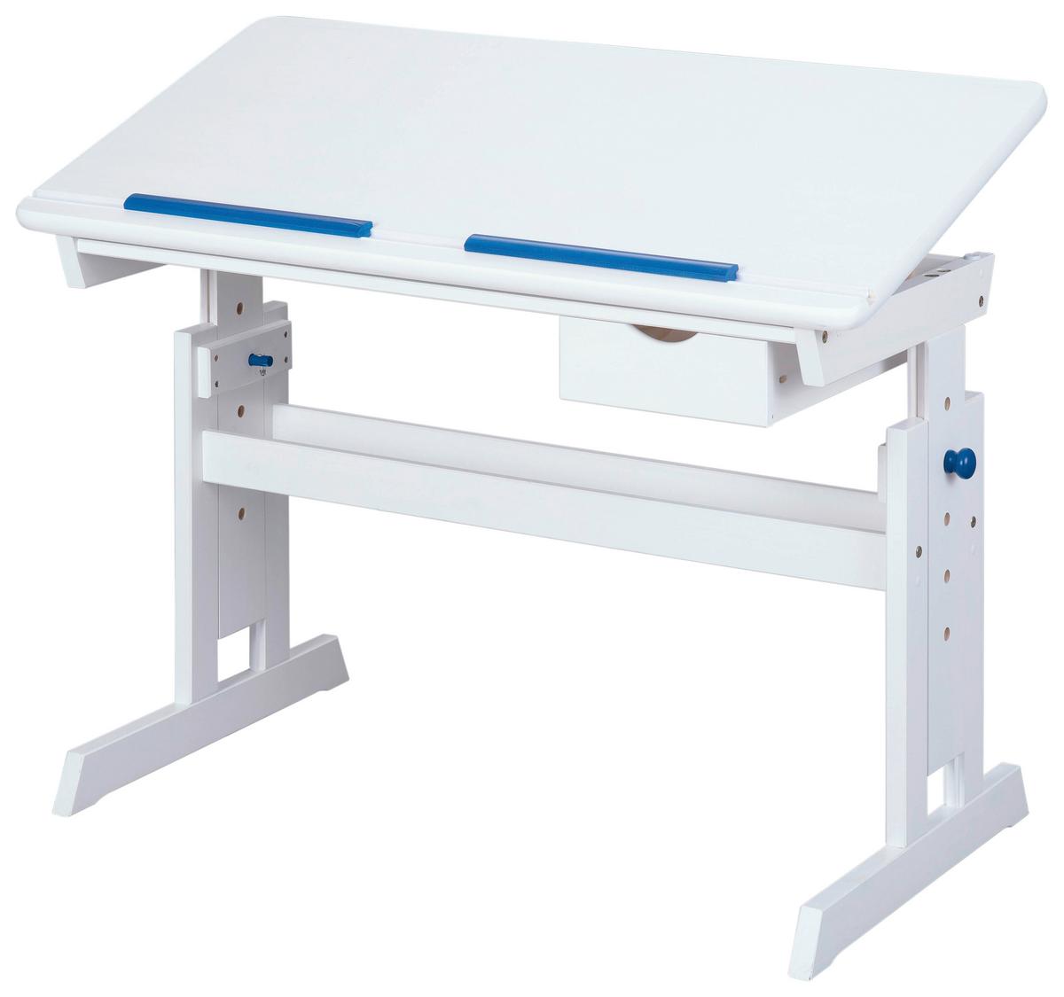 EINZELZIMMER Baru Weiß 2-teilig - Blau/Hellrosa, MODERN, Holz/Holzwerkstoff - MID.YOU
