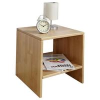 Nachkästchen Buche Massiv H: 40 cm Harry - Buchefarben, KONVENTIONELL, Holz (40/40/40cm) - MID.YOU