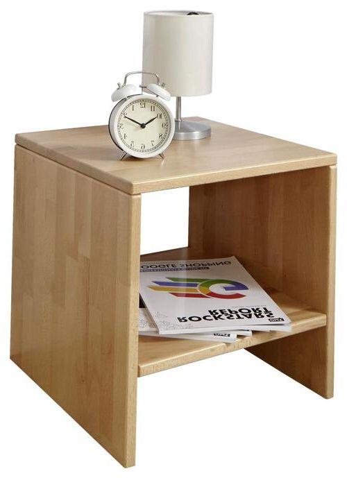 Nachkästchen Buche massiv H: 40 cm Harry
