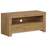 Lowboard Holten Tv Stand - Eichefarben/Schwarz, Design, Holzwerkstoff (106/50,5/42cm)