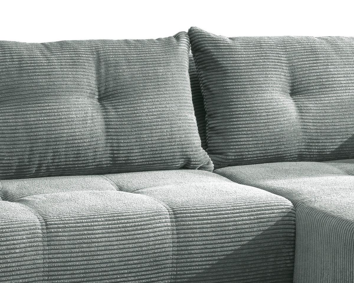 Ecksofa Restato Hellblau S: 246/177 cm - Schwarz/Hellblau, MODERN, Holz/Textil (246/177cm) - MID.YOU