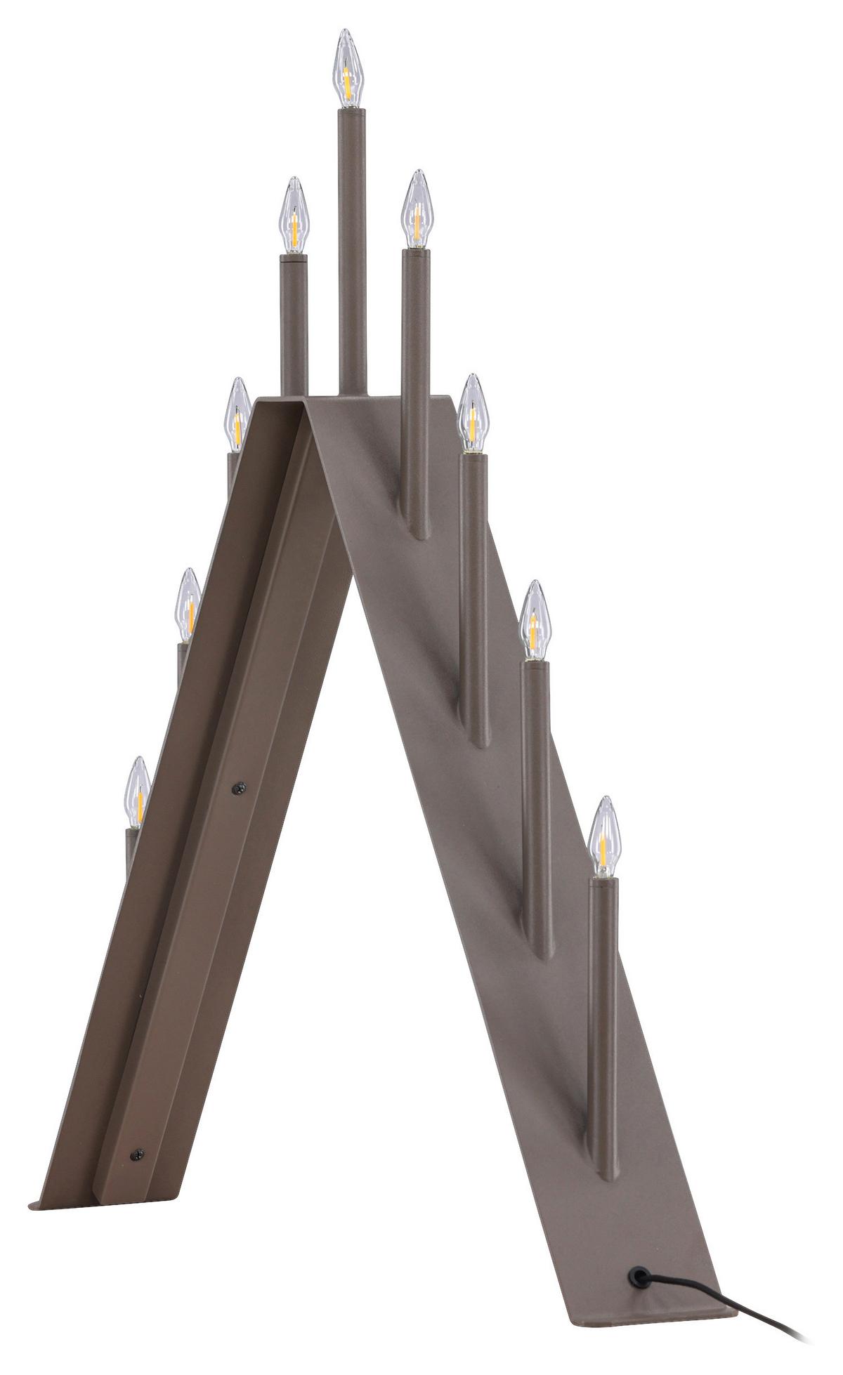Weihnachtspyramide Are - Braun, Basics, Metall (64/64/9cm) - P & B