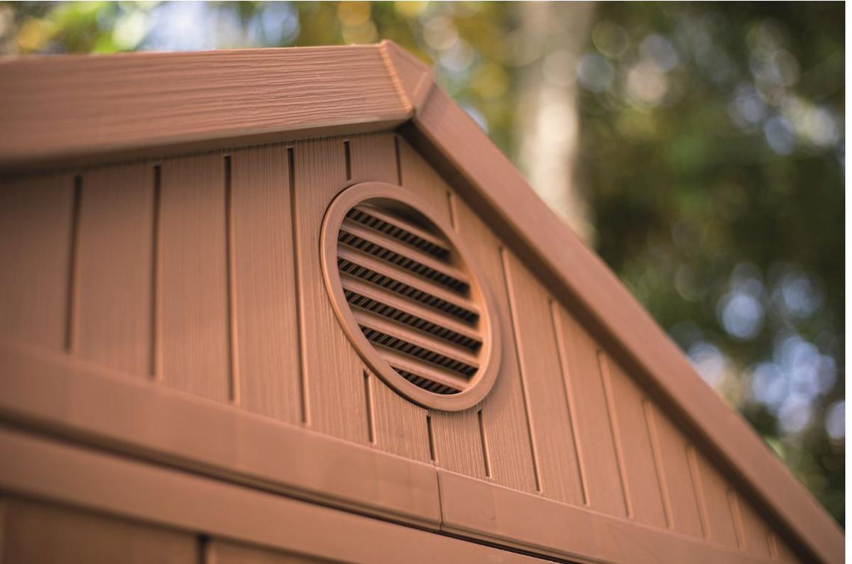 ZAHRADNÍ DOMEK DARWIN  4X6 - tmavě šedá, Moderní, plast (125,8/205/184,5cm)