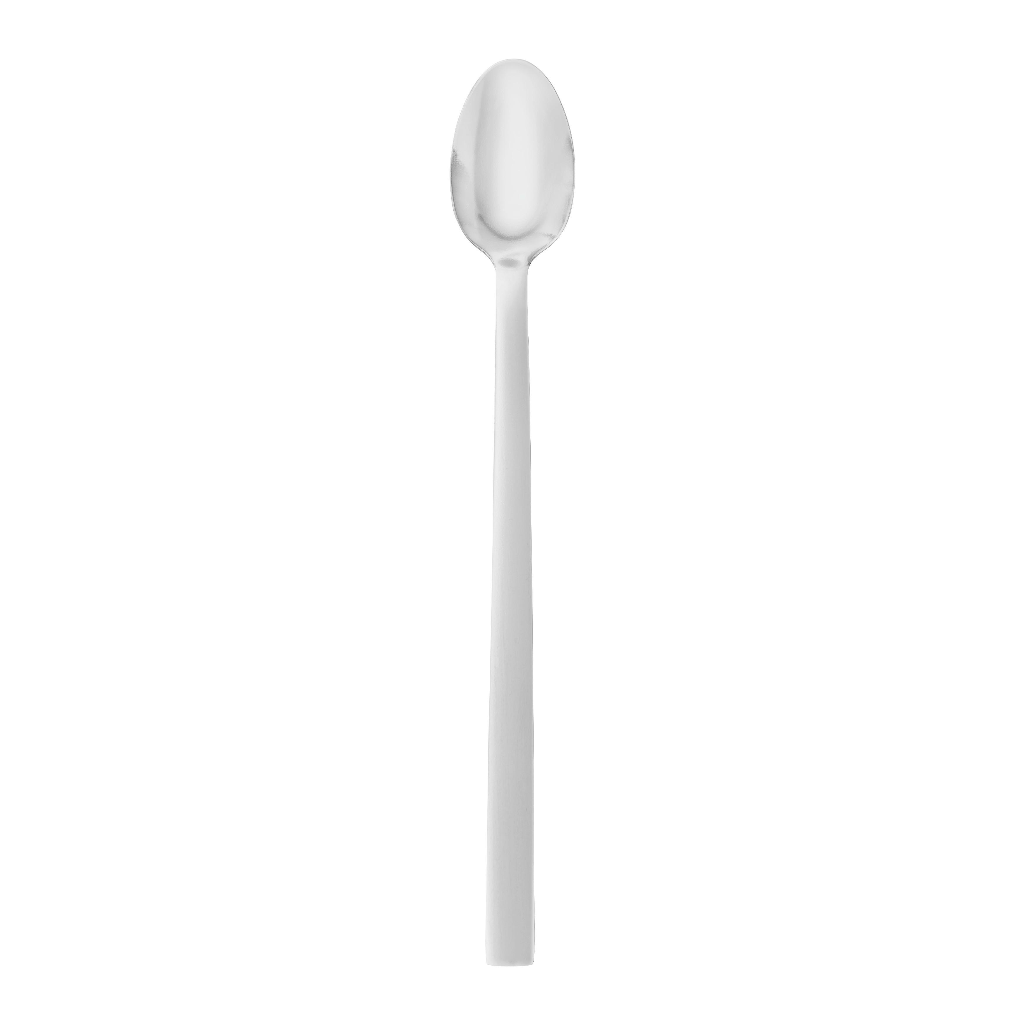 lyžička na latte macchiato KIKI - 4PCS -BASED- - farba ušľachtilej ocele, Konventionell, kov - Based