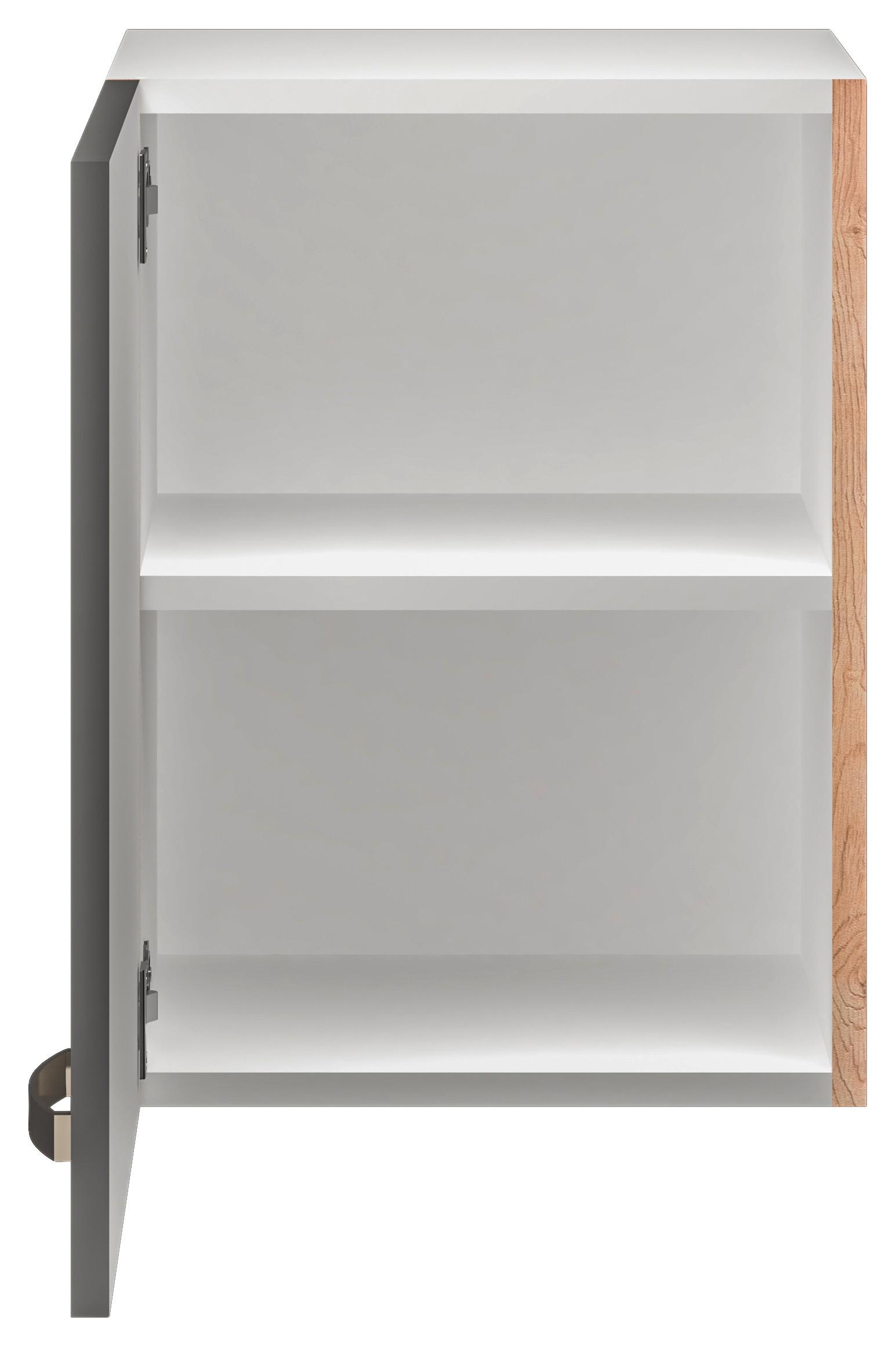Kuchyňská horní skříňka SHADOW 40cm - dub San Remo/tmavě šedá, Moderní, kov/kompozitní dřevo (40/54/32cm)