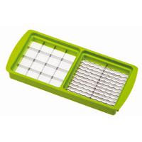 Messereinsatz Nicer Dicer Plus Edelstahl Grün - Grün, Basics, Metall - Genius