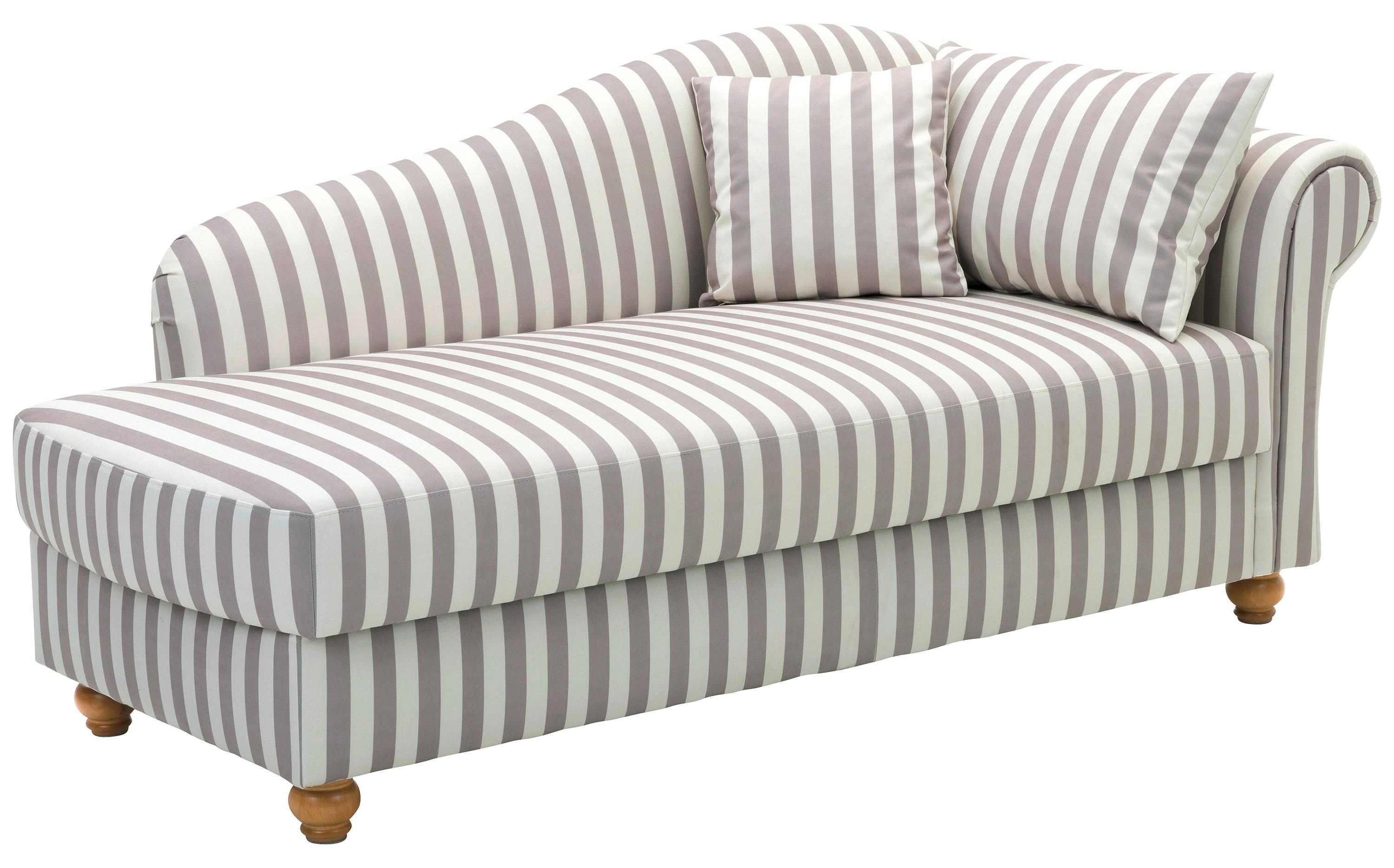 Recamiere Evelyn Braun mit Bettkasten - Erlefarben/Braun, Design, Textil (186/83/89cm) - Max Winzer