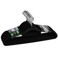 Kleiderbügel Set Schwarz B: 46 cm - Schwarz, Basics, Kunststoff (45.5/3.6/23cm) - Kesper