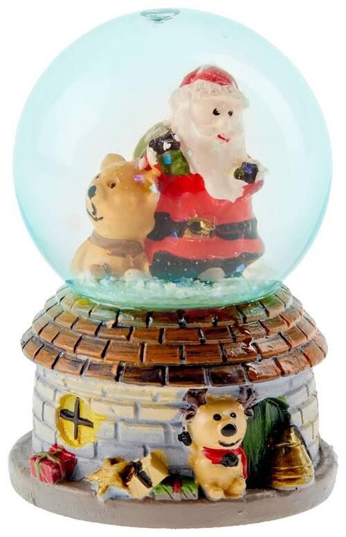 Schneekugel Santa - Multicolor, MODERN, Glas (4,5/7/4,5cm)