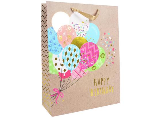 Geschenktasche Happy Birthday L - Multicolor, Basics, Karton (40/30/12cm) Geschenktasche Happy Birthday L - Multicolor, Basics, Karton (40/30/12cm)