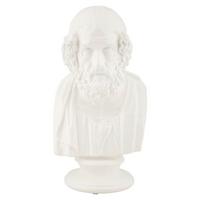 Skulptur Sage State Weiß, B: 12,9 cm - Weiß, Basics, Kunststoff (12.9/25/12.5cm)