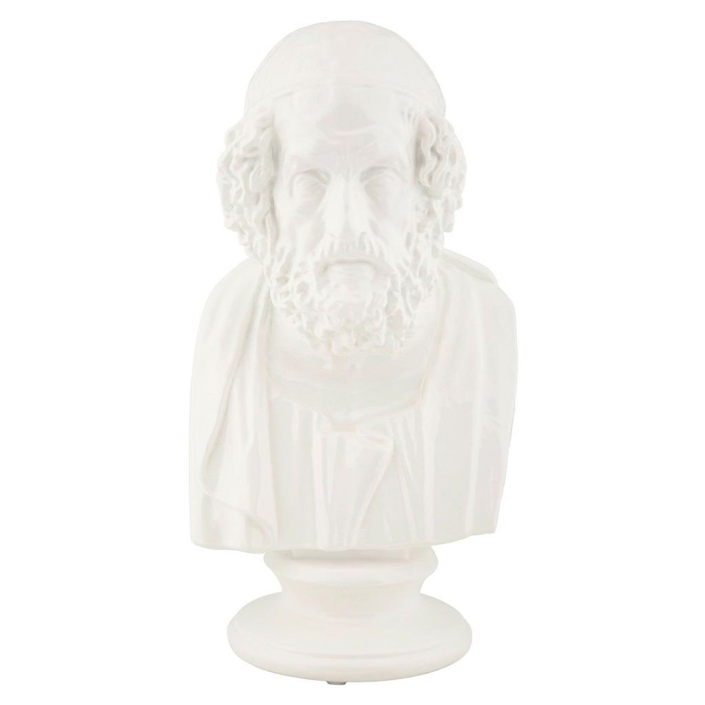 Skulptur Sage State weiß, B: 12,9 cm