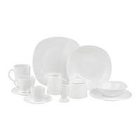 Kombiservice Tabea Porzellan für 6 Personen Geschirr Set - Weiß, KONVENTIONELL, Keramik - James Wood