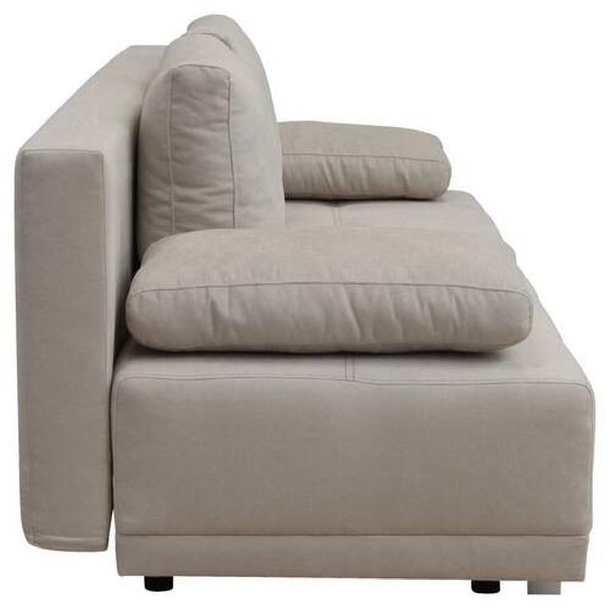 Schlafsofa Laser - Chromfarben/Beige, Design, Textil (194/77/89cm) - MID.YOU