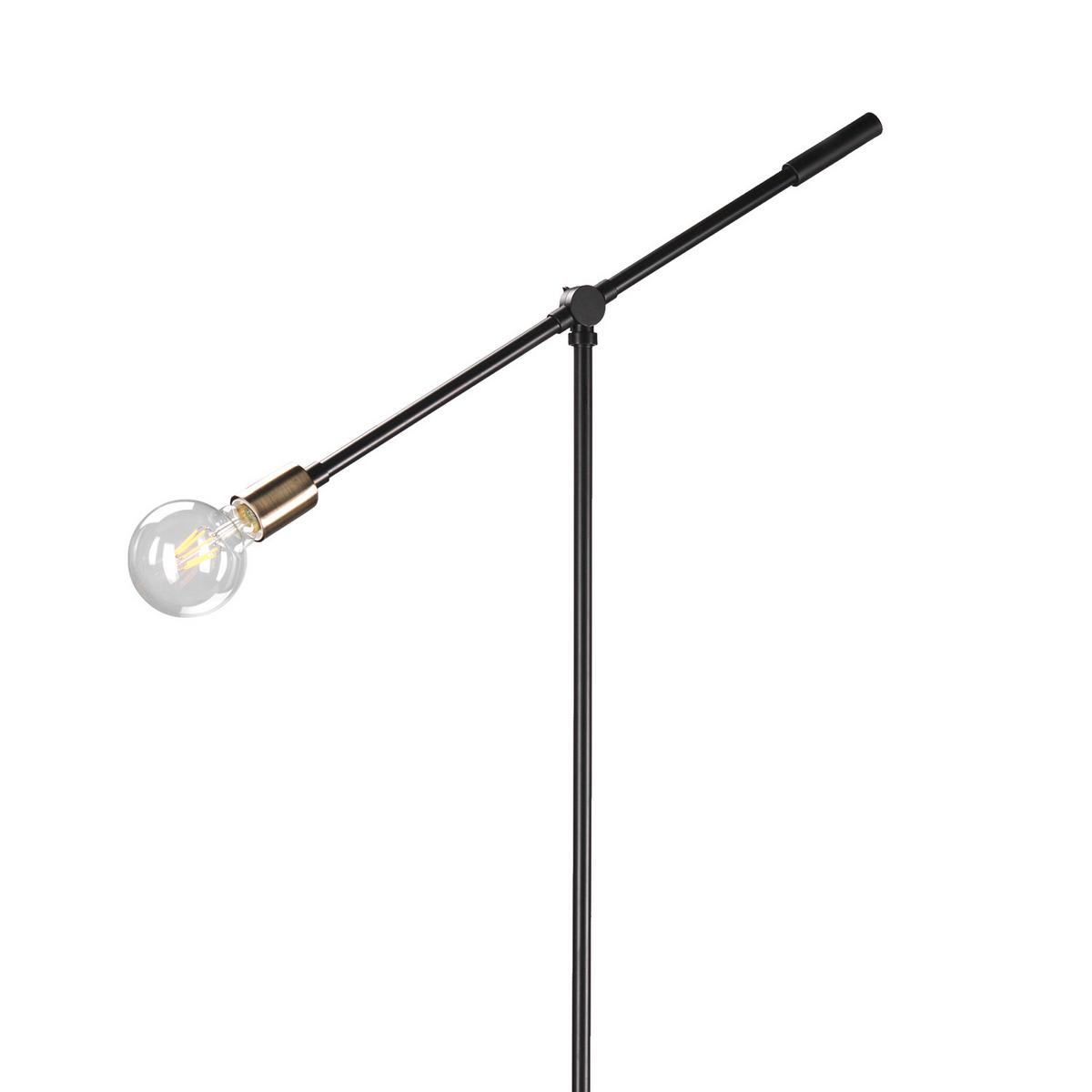 Stehleuchte 4879/Ptn - Goldfarben/Schwarz, Design, Metall (62/170cm)