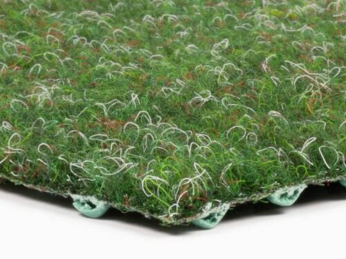 Rasenteppich Georgia Grün - Grün, Basics, Textil (133/1200cm)