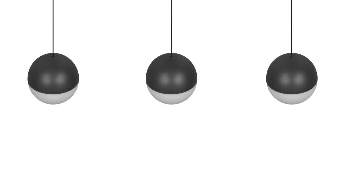 ZÁVĚSNÉ LED SVÍTIDLO SESTINE - černá, Moderní, kov/plast (60/9/150cm) - Mömax