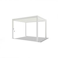 Pergola 300x360 cm Wetterbeständig, Weiß - Weiß Hochglanz, Basics, Metall (300/255/360cm)