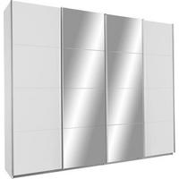 Šatní skříň se zrcadlem Bensheim bílá - bílá, Konvenční, kompozitní dřevo (270/230/62cm)