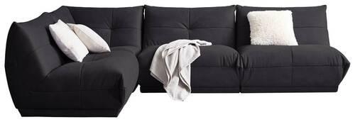 Ecksofa Giselle Schwarz S: 210x315 Cm - Schwarz, Trend, Textil (210/315cm) - Livetastic