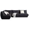 Ecksofa Giselle Schwarz S: 210x315 Cm - Schwarz, Trend, Textil (210/315cm) - Livetastic