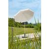 Sonnenschirm Ibiza BxHxT: 200x215x200 cm Naturfarben - Naturfarben/Weiß, Basics, Textil/Metall (200/215/200cm) - Schneider