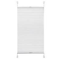 Plissee Solid Crash Weiß B: 40 Cm, Ohne Bohren/verspannt - Weiß, Basics, Kunststoff/Textil (40/130cm)