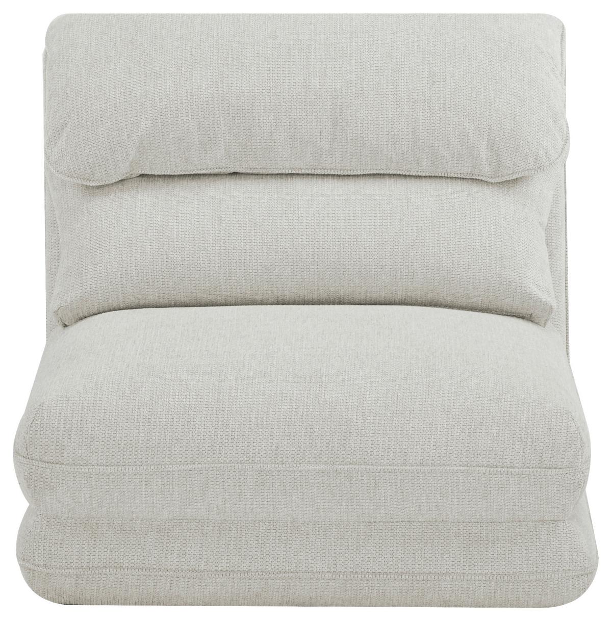 Schlafsessel Verve Beige B: 78 cm - Beige, Design, Textil/Metall (78/72/85cm) - Livetastic
