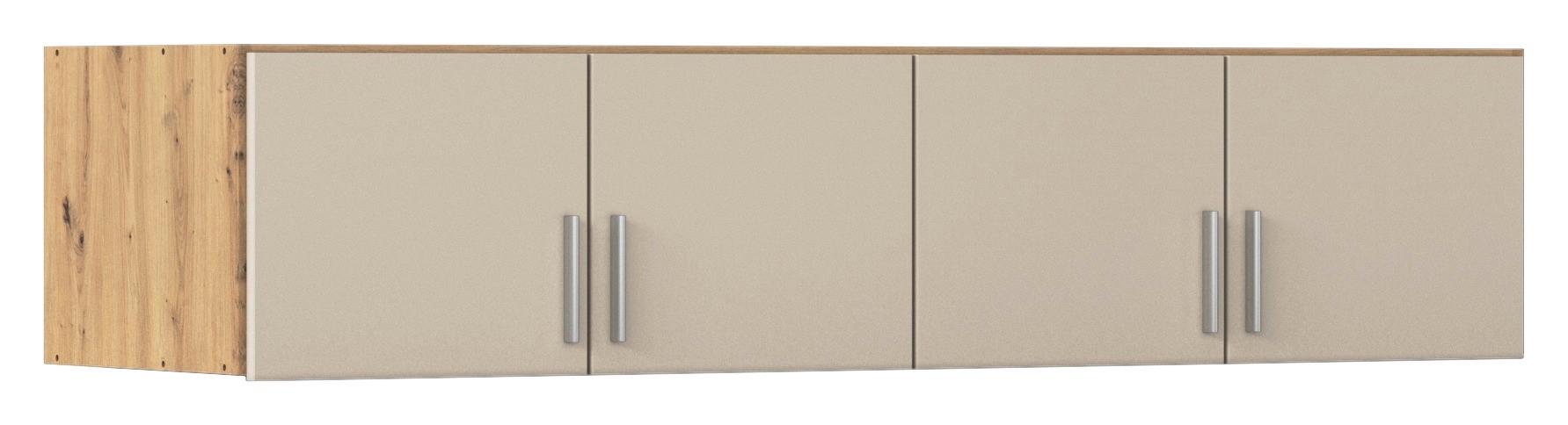 Aufsatzschrank Celle Matt Champagne B: 181 Cm - Champagner/Eiche Artisan, Trend, Holzwerkstoff (181/39/54cm)