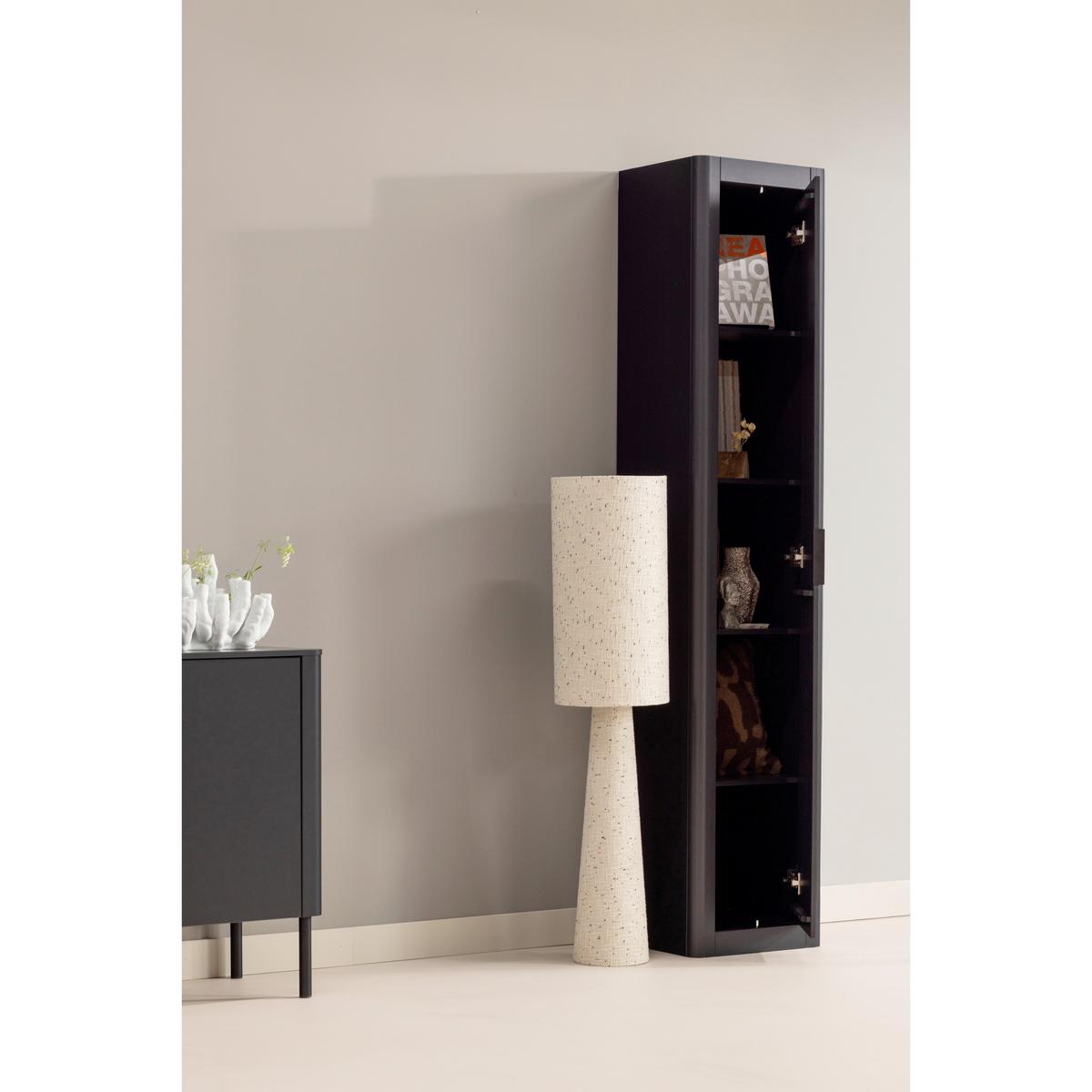 Mehrzweckschrank Gunnar Schwarz B: 45 cm - Schwarz, Design, Holz (45/217/39cm) - Livetastic