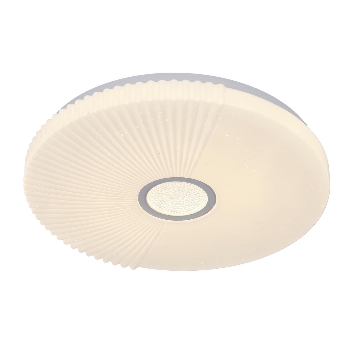 Led-deckenleuchte 13-24923 Sunny - Weiß, KONVENTIONELL, Kunststoff/Metall (38/38/6cm)